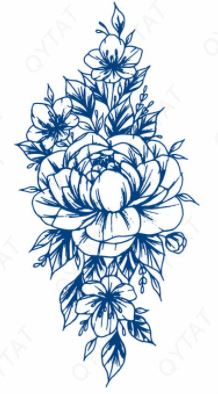 2 wochen fake tattoo blume