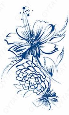 2 wochen fake tattoo blüten blume
