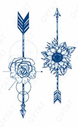 2 Wochen Tattoo inklove Blumen