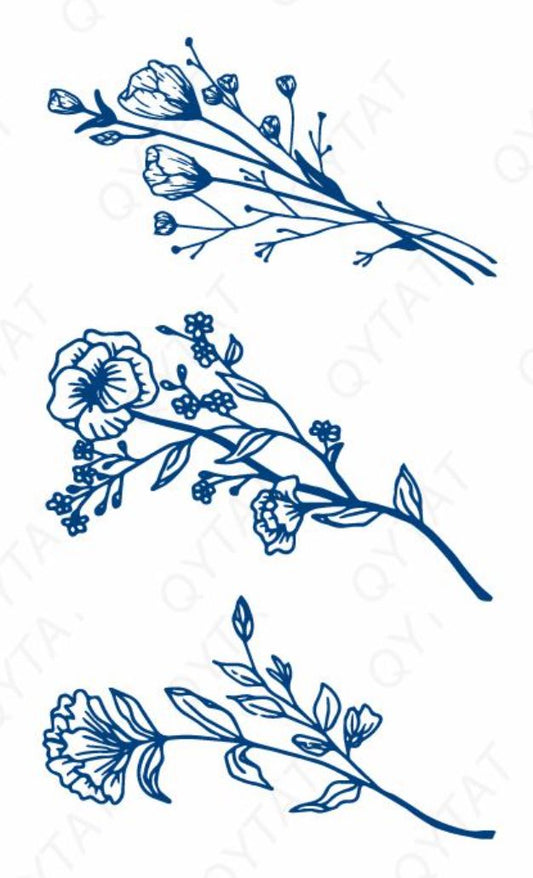 One Line Flower